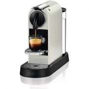 Espressor manual DeLonghi Nespresso CitiZ EN167.W - 0132192198, 1260W, 19 bari, Rezervor 1L, Capsule, Funcție încălzire rapidă (25 sec), Oprire automată, Alb