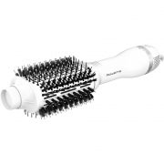 Perie cu aer cald ROWENTA Volumizer CF6130F0, Tehnologie 3D volume booster, Perie ovală XL, 3 setări viteză & temperatură, Culoare: Alb / Argintiu