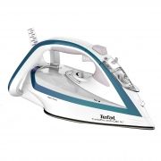 Fier de călcat cu abur TEFAL TurboPro Anti-Calc FV5689E0, 2350~2800W, Abur 50g/min, Jet 240g, 300ml, Talpă Durilium AirGlide Autoclean (5*), Colector anti-calcar, Oprire automată, Cablu 2m, 1.54kg, Boreal Blue