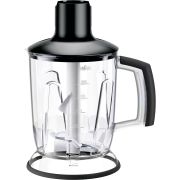 Blender BRAUN MultiQuick Easyclick Plus MQS601BK - AX22110047, Capacitate 1.25l, Amestecă, Zdrobește gheața, Sistem EasyClick Plus, Ușor de asamblat, Bază anti-alunecare, Fără BPA, Negru