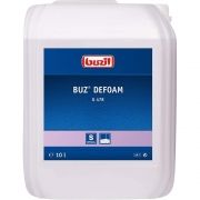 Antispumant BUZIL Buz Defoam G 478 G478-0010, 10 litri, pH 6.5~7.8, Folosit la îndepărtarea sau prevenirea formării spumei, Acționează imediat protejând rezervoarele, Dozaj 100~500ml la 10 litri de apă