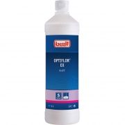 Detergent profesional BUZIL Optiflor EX G 477 G477-0001, 1 litru, pH 6.5~7.5, Folosit la curățenia de bază a textilelor cu fir natural sau sintetic și a mobilierului tapițat, Pătrunde adânc în fibre