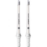 Set de 2 capete irigator oral Philips Sonicare F2 Comfort HX3052/00, Cap de curățare moale din cauciuc pentru confort și poziționare ușoară pentru persoanele cu gingii sensibile