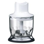 Tocător BRAUN MultiQuick MQ20WH, Capacitate 350ml, Sistem EasyClick, Ușor de asamblat, Bază anti-alunecare, Fără BPA, DW Safe, Alb