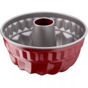 Formă de copt TEFAL Kugelhopf DeliBake J1640274, D22cm, Oțel carbon, Kaiser Red