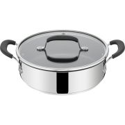 Tigaie adâncă cu capac TEFAL Jamie Oliver E3037155, D24cm