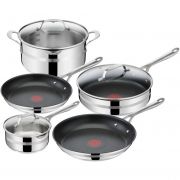 Set de vase Tefal Jamie Oliver Cook smart E310S874, 8 piese, inox