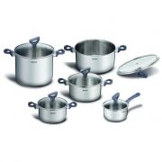 Set oale cu capac Tefal G712SA55 Daily Cook, 10 piese, garantie 10 ani, inox