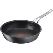 Tigaie Tefal Jamie Oliver Cook's Classics, 28 cm, Antiaderentă, Sigură pentru cuptor, Inducție, Mâner nituit, Aluminiu anodizat dur, Negru