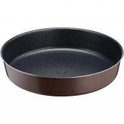 Formă de copt rotundă Tefal Perfect Bake J5549602, 24 Cm, Material: Aluminiu, Suprafață antiaderentă, Culoare: Maro / Negru