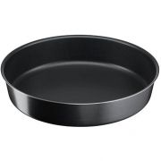 Formă pentru copt rotundă Tefal J5689702, 26 Cm, Aluminiu 100% reciclat, Suprafață rezistentă și antiaderentă, Rezistență la căldură de până la 250 ° C, Fără PFOA, Înălțime 6cm, Culoare: Negru