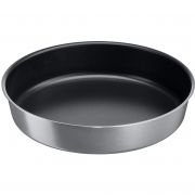 Tavă de copt rotundă circulară Tefal La Recyclée, 26 cm, J5709702, 26 x 26(L x l)cm, Strat anti-adeziv, Material: Aluminiu, Culoare: Gri