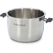 Vas interior cu mânere Instant Pot 212-0603-01, Pentru modelele Duo Evo Plus, Pro și Pro Crisp de 7.6l, Din oțel inoxidabil pentru 304, Bază triplu strat pentru distribuție egală a căldurii, Dishwashe