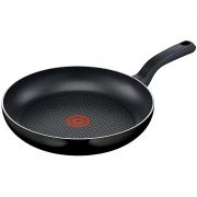 Tigaie TEFAL Force Plus D5230653, D28cm, Aluminiu, Antiaderentă, Compatibilitate: gaz, electric, ceramică, Culoare: Negru