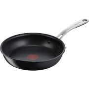 Tigaie TEFAL Jamie Oliver E0140455, D24cm, Tehnologie Termo-Fuziune, utilizat la cuptor până la 250° C, Culoare: Negru / Inox
