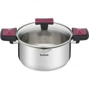 Cratiță cu capac TEFAL Cook&Clip G7234474, D20cm, 2.9l