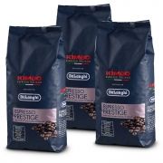 Pachet 3 pungi cafea boabe DeLonghi Kimbo Espresso Prestige DLSC615, Total 3kg