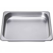 Tavă medie neperforată NEFF Z13CU20X0 - 11008519, L32.5cm, l26.5cm, H4cm, Uz 30x24cm, G0.47kg, V2.3L, Inox AISI 304 GN1/2 0.7mm