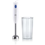 Blender de mână BRAUN MultiQuick 1 MQ10.001MWH - 0X22111470, 450W (1 viteză), Pahar gradat 0.6L, Easy Twist, Fără BPA, Cablu 1.2m