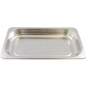 Tavă mică perforată NEFF Z1662X0 - 00577553, L32.5cm, l17.6cm, H4cm, G0.2kg, Inox AISI 304 GN1/3