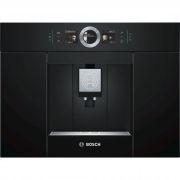 Espressor automat încorporabil BOSCH Seria 8 CTL636EB6, 1600W, 19bar, 2.4l, Spumare prin kit, Râșniță ceramică, Boabe și Măcinată, SensoFlow, Home Connect, Control vocal, AromaDouble Shot, Negru