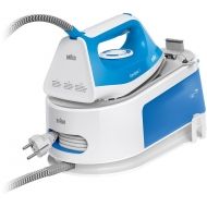 Stație de călcat cu aburi BRAUN CareStyle 1 IS1012BL, 1850~2200W, Presiune 5.5bar, Continuu 110g/min, Jet 340g, Talpă SuperCeramic, Rezervor 1.5l, Cablu 1.5m, FreeGlide 3D, Easy CalcClean, Silențioasă, Albastru