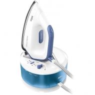 Stație de călcat cu aburi BRAUN CareStyle Compact IS2143BL, 2000~2400W, Presiune 6bar, Continuu 125g/min, Jet 420g, Talpă EloxalPlus, Rez1.5l, C1.8m, Tehnologie iCare, FreeGlide 3D, Easy CalcClean, Energy Blue