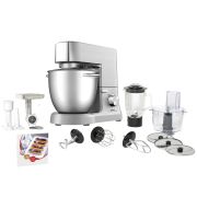 Robot de bucătărie TEFAL Masterchef Grande QB813D38, 1500W (8 viteze și Pulse), Bol XXL V6.7L, Blender de sticlă V1.4L, Set metalic de patiserie de înaltă calitate