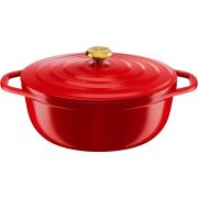 Oală cu capac TEFAL Oval Air Cocotte E2548955, D30x23cm, V5.7L, Aluminiu turnat