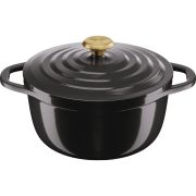 Oală cu capac TEFAL Round Air Cocotte E2554655, D24cm, V4.7L, Aluminiu turnat