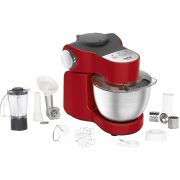 Robot de bucătărie TEFAL Wizzo QB317538, 1000W (Pulse), Set patiserie, Bol inox 4L, Blender inox 1.5L, Mașină de tocat carne, Feliator