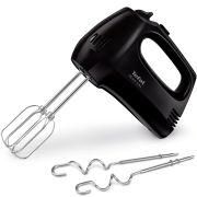 Mixer de mână TEFAL Quick Mix HT310838, 300W (5 viteze), Funcție Turbo, 2 accesorii pentru aluat, 2 teluri, Negru