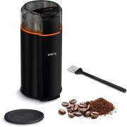 Râșniță de cafea KRUPS Silent Vortex GX332810, 90g, 175W, Buton Pornire/Oprire, Lame din inox, Neagră