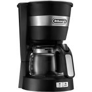 Cafetieră De'Longhi Active Line ICM14011.BK - 0132301084, 600W, 0.65l, 5 cești, Carafă sticlă, Selector Aroma, Oprire automată, Neagră