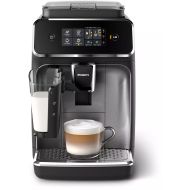 Espressor automat Philips Seria 2200 EP2236/40, 3 băuturi, LatteGo, Afişaj tactil, Argintiu-Negru