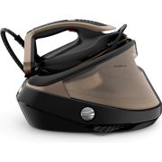 Stație de călcat de înaltă presiune TEFAL Pro Express Vision GV9820E0, 3000W, 9 bar, Continuu 180g/min, Jet 750g, Talpă 5* Durilium AirGlide Autoclean, Rez detașabil 1.1l, Smart LED Vision, Black Gold
