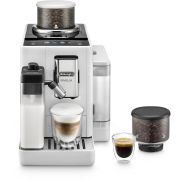 Espressor automat De’Longhi Rivelia EXAM440.55.W - 0132215473, 1450W, 19 bar, Rezervor 1.4l, 2 recipiente pentru boabe, Tehnologie Bean Adapt, Carafă cu tehnologie LatteCrema Hot, Arctic White