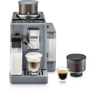 Espressor automat De’Longhi Rivelia EXAM440.55.G - 0132215475, 1450W, 19 bar, Rezervor 1.4l, 2 recipiente pentru boabe, Tehnologie Bean Adapt, Carafă cu tehnologie LatteCrema Hot, Pebble Grey