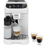 Espressor automat De'Longhi Magnifica Plus ECAM320.60.W - 0132250016, 1450W, 15bar, 1.9l, Spumare automată, LatteCrema Hot, Râșniță inox, Boabe și Măcinată, Ecran tactil 3.5", White