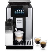 Espressor automat DeLonghi PrimaDonna Soul ECAM612.55.SB - 0132217100, 1450W, 19 bari, 2.2l, Spumare automată, Carafă termală LatteCrema, Râșniță inox, Boabe și Măcinată, Coffee Link App, Silver Black
