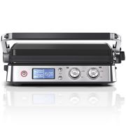 Grătar electric BRAUN MultiGrill 9 CG9040 - 0X17900003, 2000W, Maximum 250°C, 3 moduri de gătire, 2 termostate electronice independente, Plăci detașabile antiadezive din aluminiu turnat 37x23cm, Buton Sear, Spatulă