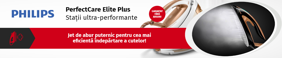 Stații de călcat Philips PerfectCare Elite Plus - Garantat fără arsuri!